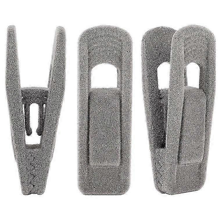 Flocking Clips Pack of 20 Durable Unbreakable Material (Grey)