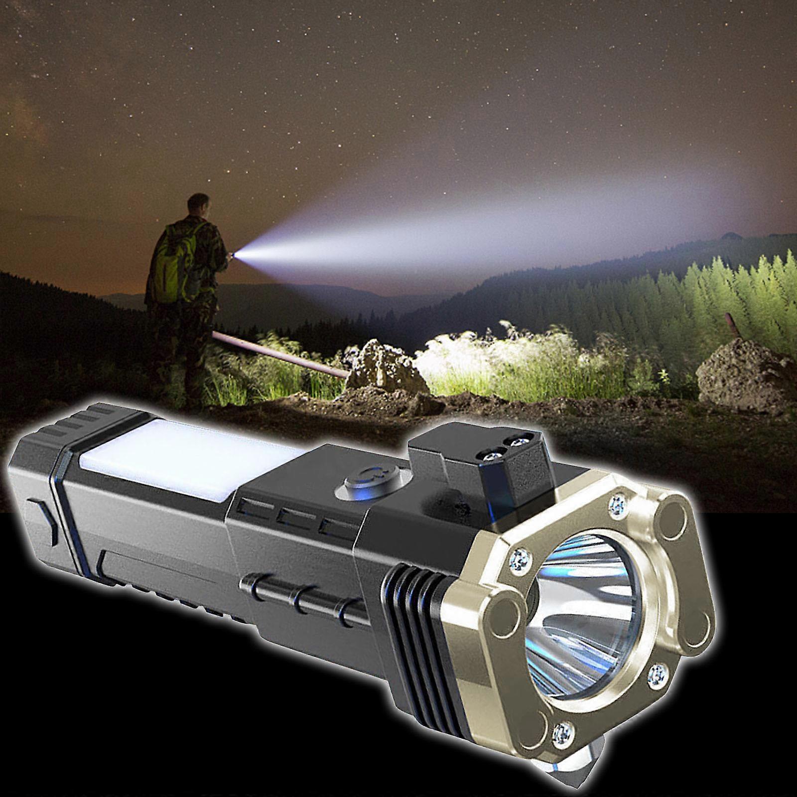 Multifunctional Flashlight Outdoor Auto Repair Work Emergency Broken Window Escape Car Strong Flashlight AA