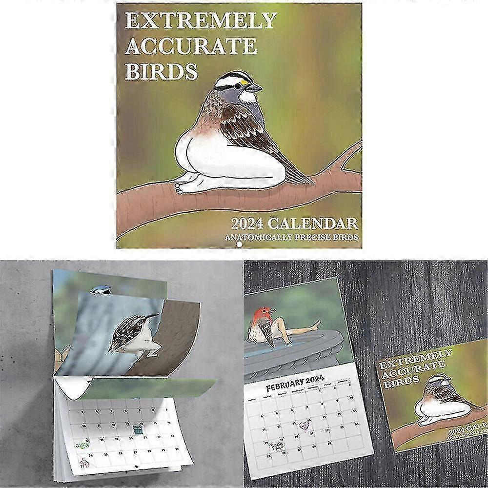 2024 Birds Wall Calendar with Accurate Migration Dates for Home Decor