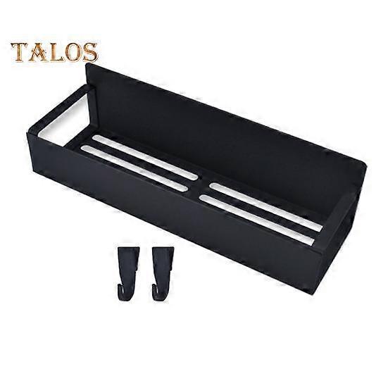 Refrigerator Magnetic Spice Rack with Hooks Hollow Design Rustproof Strong Load-bearing Large Capacity Spice Rack Kitchen Storage Shelf