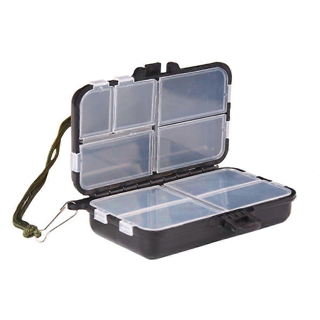 Double-sided 9 Compartments Fishing Tackle Box Baits Lures Hooks Storage for Cas
