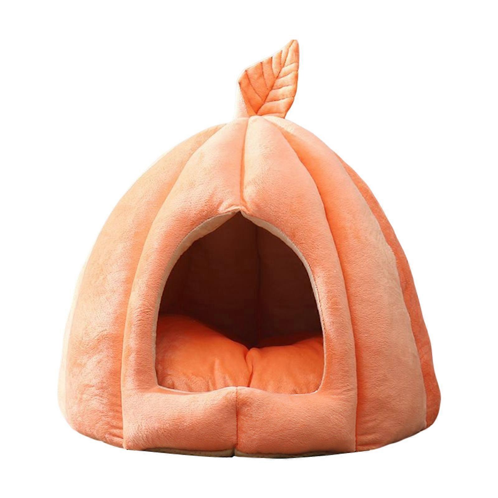 猫暖かい家犬テント巣屋内猫猫のための取り外し可能なクッション洞窟ペットベッド