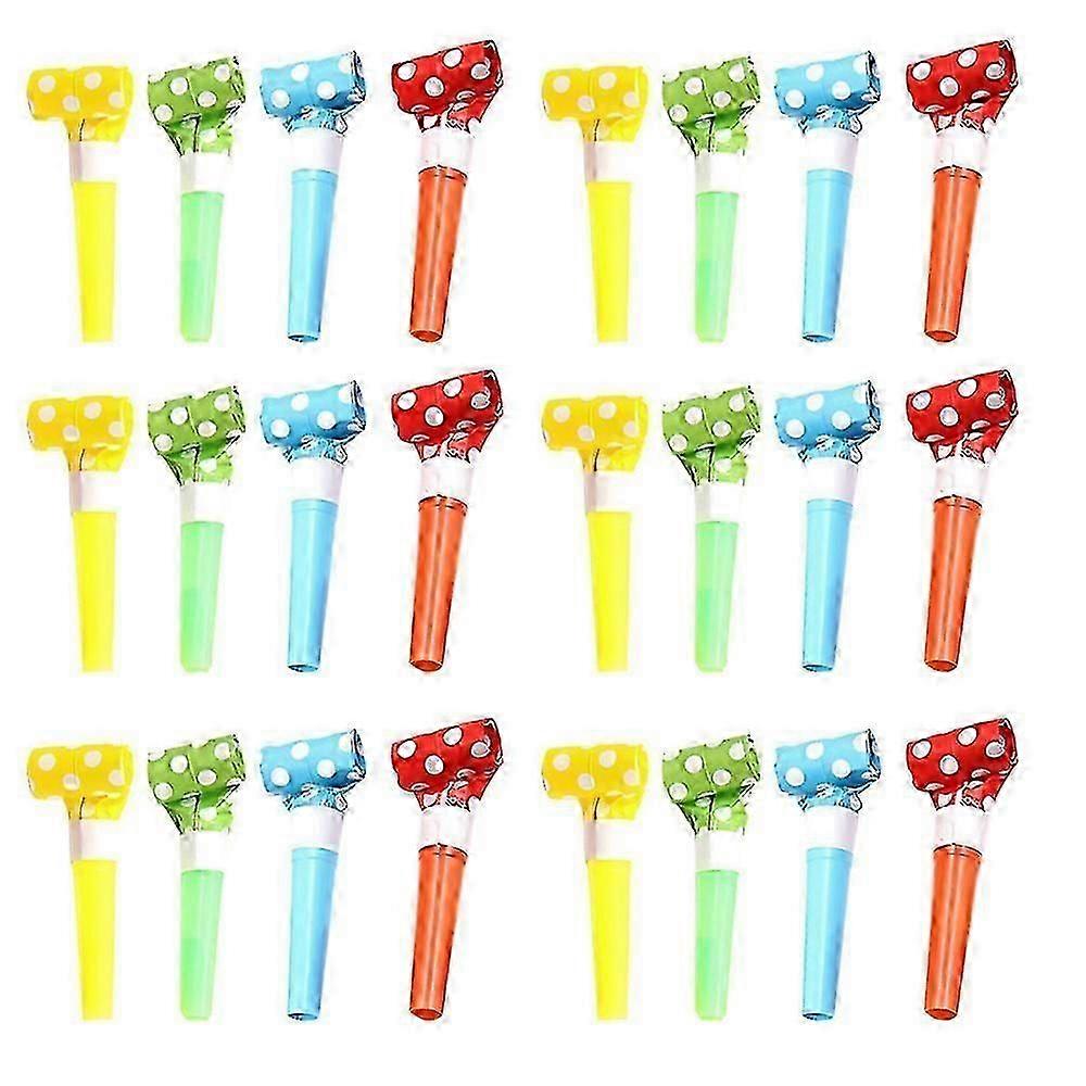 24 قطعة حفلة منفاخ حزب قرون الضوضاء صفارات حزب الصراخ هامب صانع الضوضاء الانفجارات لعيد ميلاد التخرج الأحداث الرياضية حزب المفضل