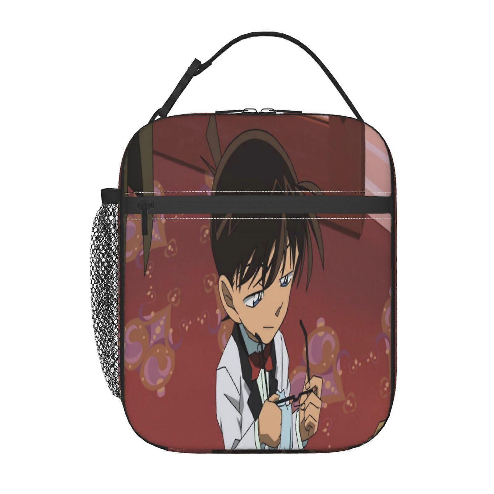 u108 Conan Edogawa Lunch Bag with Removable Divider Panels, Customizable Interior Space for Different Meal Types j108