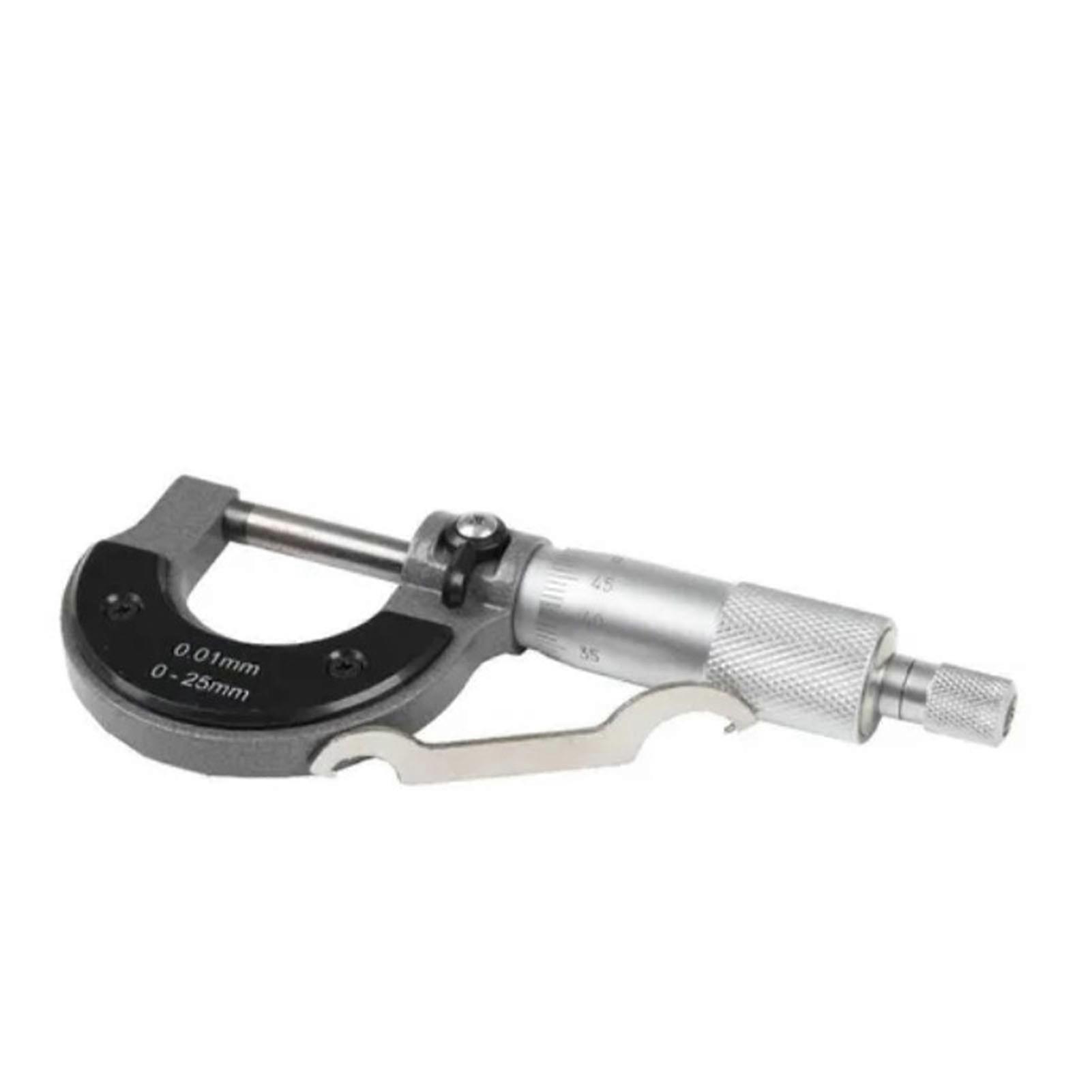 Micrometer 0 to 25mm 0.01 Accuracy Heat Shield Micrometer Caliper with Comfortable Handle