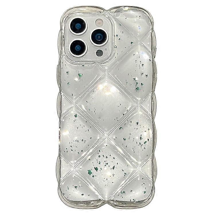 Compatible For iPhone 16 Pro Max Case Creative Rhombus Sequins Decor TPU Phone Cover