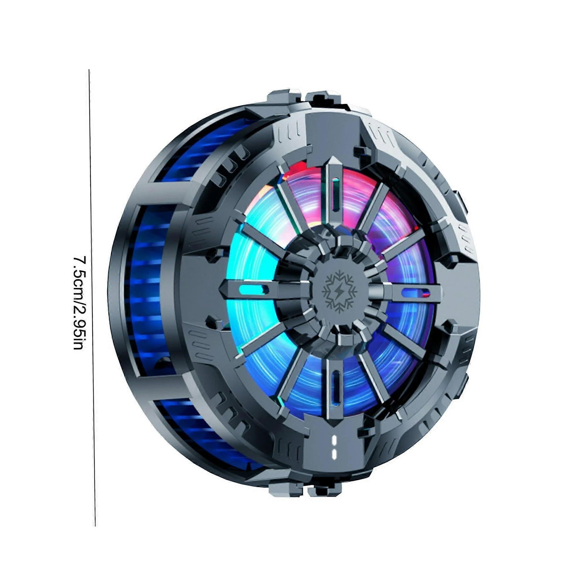 Controller Mobile Phone Heat Sink Silent Cooling RGB Lights Magnetic Suction Type-C Input Compatible With Phones Tablets