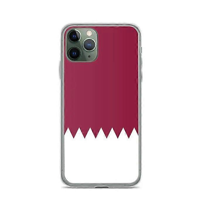 iPhone Case - Qatar Flag - iPhone 11 Pro - Soft - Multicolor - Vertical Design