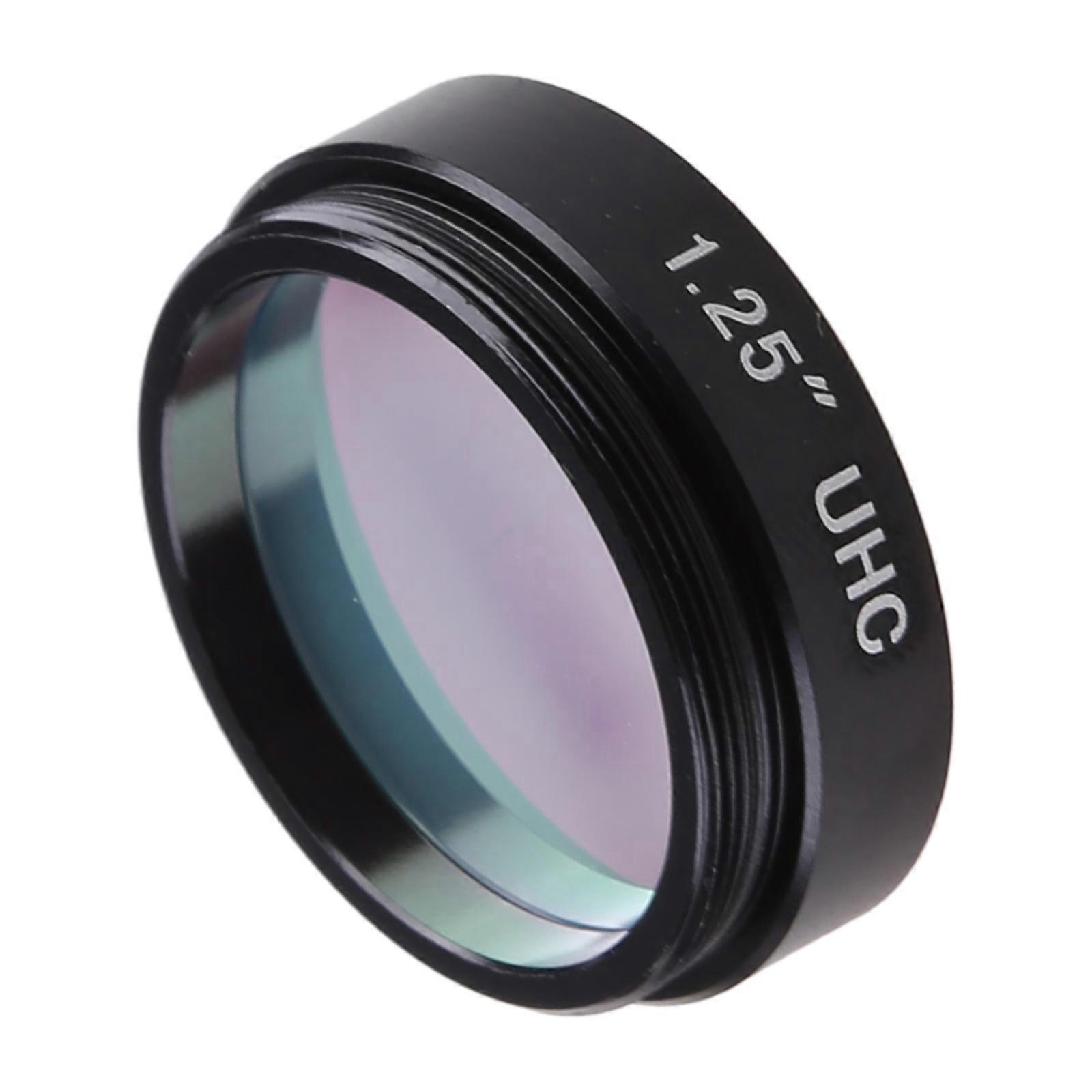 Telescope Eyepiece Filter 1.25 In 31.7mm UHC Light Pollution Reduction Filter Compatible for w/ Telescope Lunar Observat