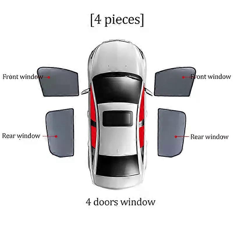 Suitable for Kia Seltos 2020 2021 2022 Magnetic Car Sunshade Shield Front Windshield Mesh Frame Curtain Rear Side Window Sun Shade Visor