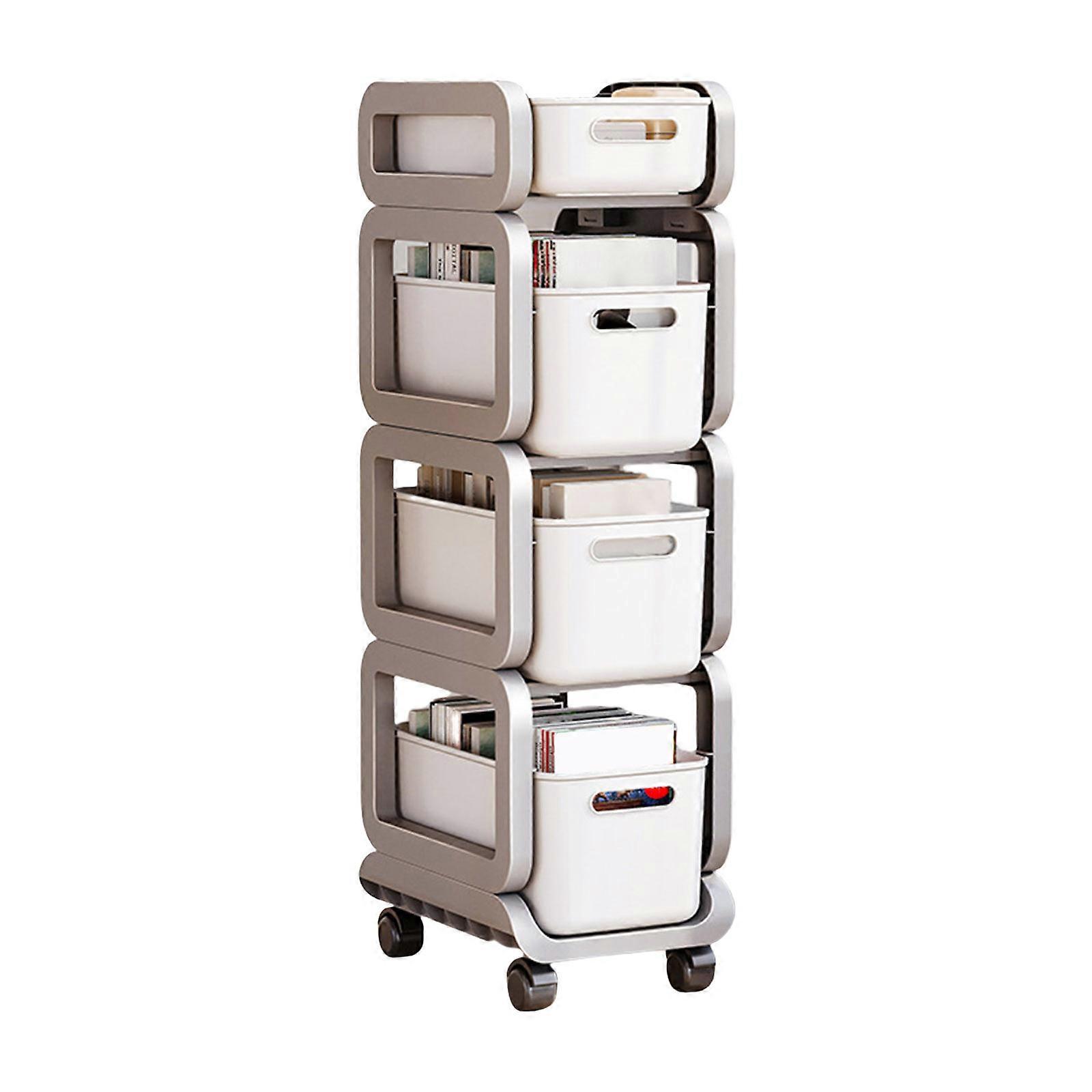 Sturdy Movable Storage Solution with Robust Designs Suitable for Home and Office Supplies School Organization Gray