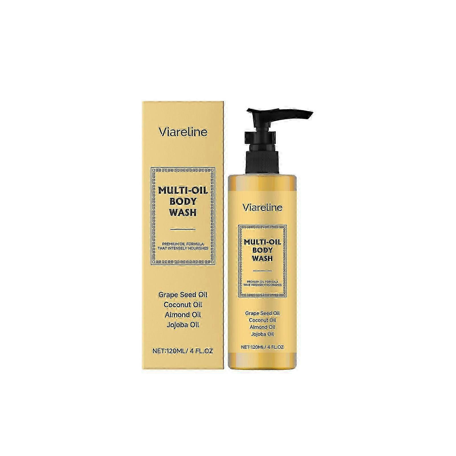 Multi-Oil Body Wash, Multi-Oil Cleansing & Hydrating Shower Oil, Moisturized and Softer Skin, Body Wash for Women, Cleanse without Drying 120ML