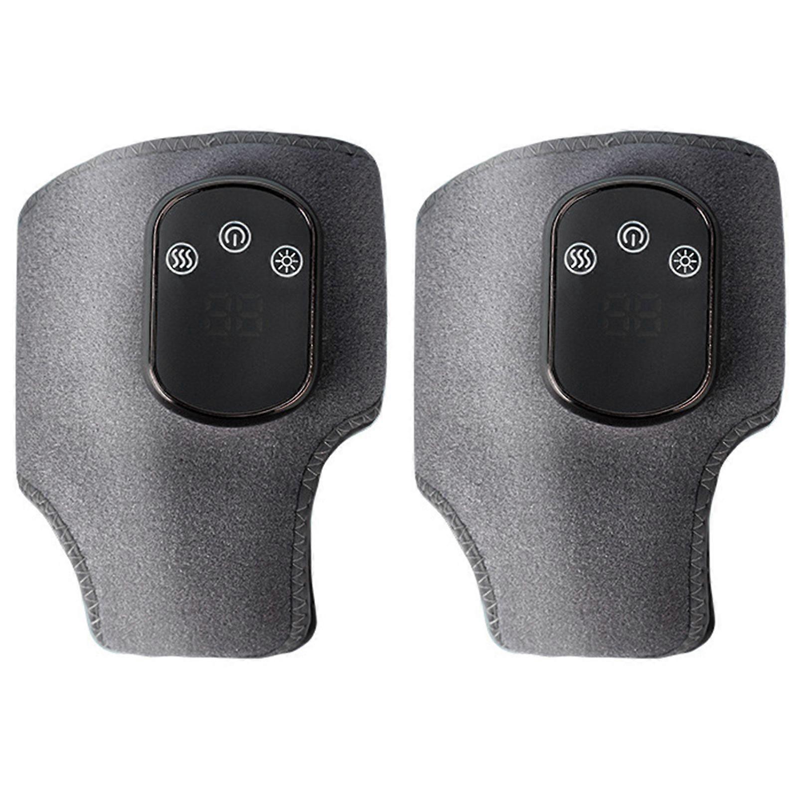 Wireless Heated Ankle Massager for Achilles Tendinitis Pain Relief USB Rechargeable Feet Massager for Home Office