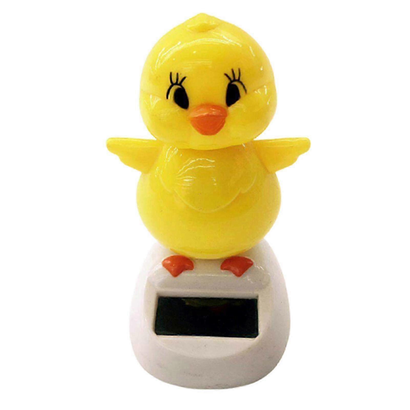 Solar Dancing Yellow Chicken Car Dashboard Ornament