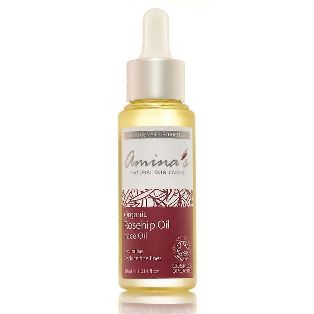Amina's Natural Skincare 纯有机玫瑰果籽油滴管 30ml