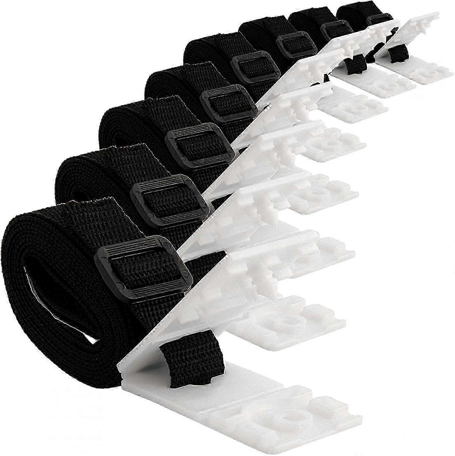 Set of 8 universal fixing straps for swimming pool cover