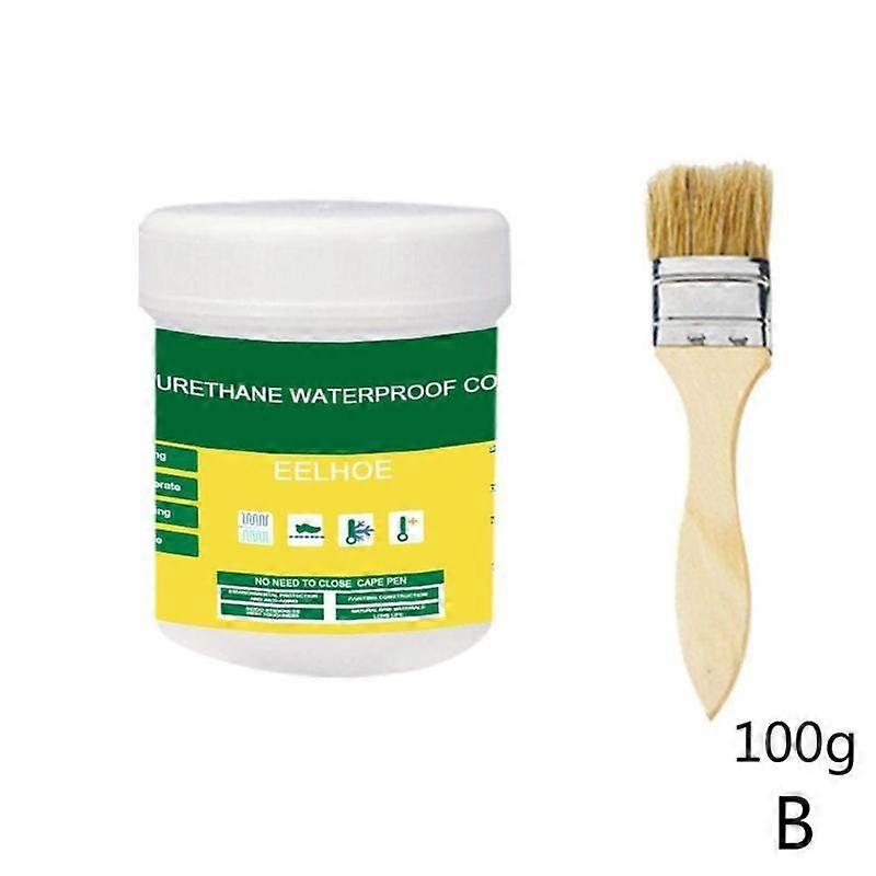 (A) 100g + brush $ Foreign trade cross-border transparent waterproof glue plus brush exterior wall bathroom toilet floor tile waterproof material
