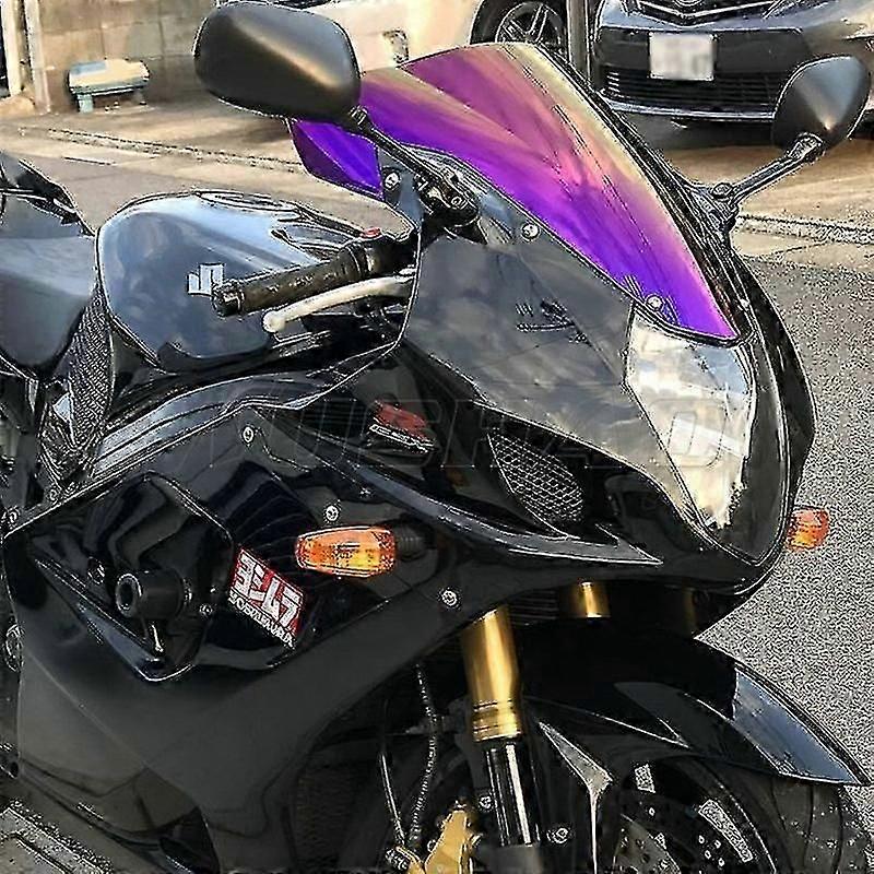 Motorcycle Double Bubble Windshield Windscreen Screen compatible 2003 2004 Suzuki Gsx-r1000 Gsxr1000 Gsxr Gsx-r 1000 K3 K4 Blackyi wu