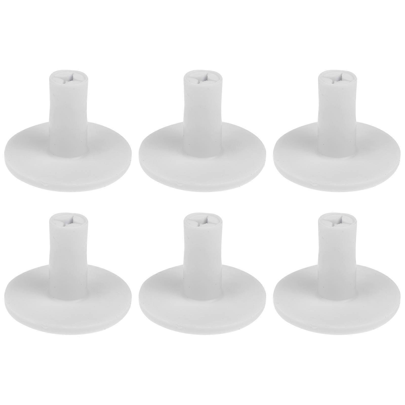6PCS Durable TPR Golf Tees for Enhanced Swing Training and Practice