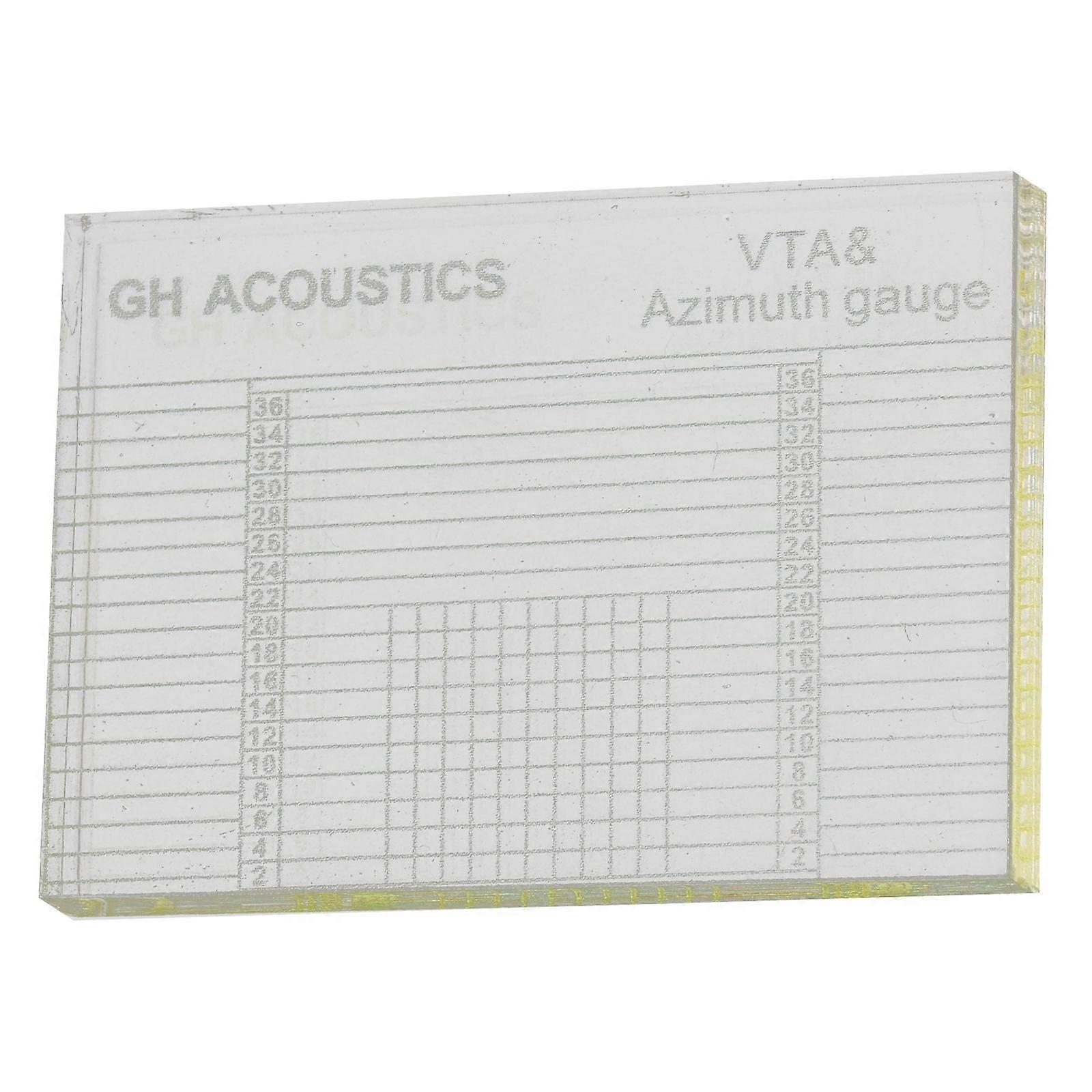 VTA Azimuth Ruler Vinyl Record Player Tonearm Cartridge Elevation Alignment Ruler