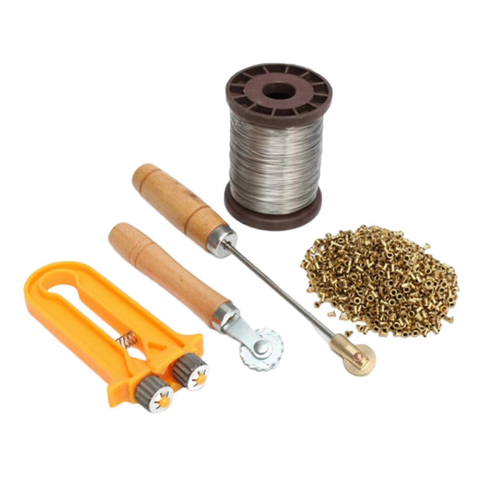 Bee Hive Frame Wire Tool Set Bee Wire Cable Tensioner Crimper for Yard