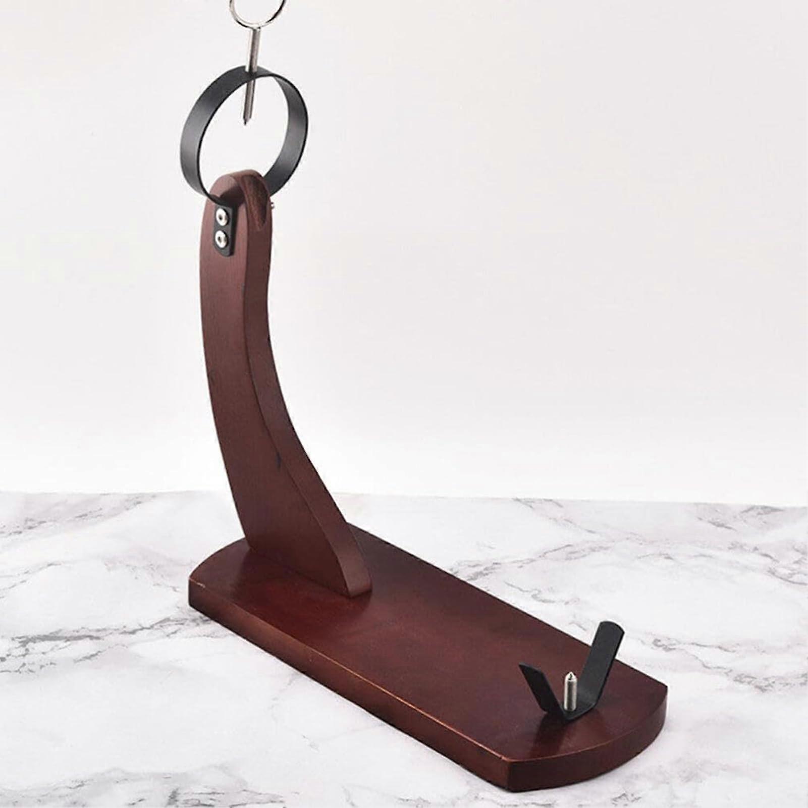 Wooden Spanish Ham Stand With Non-Slip Pads, Professional Jamonero Holder for Iberico and Italian Prosciutto, Sturdy Design
