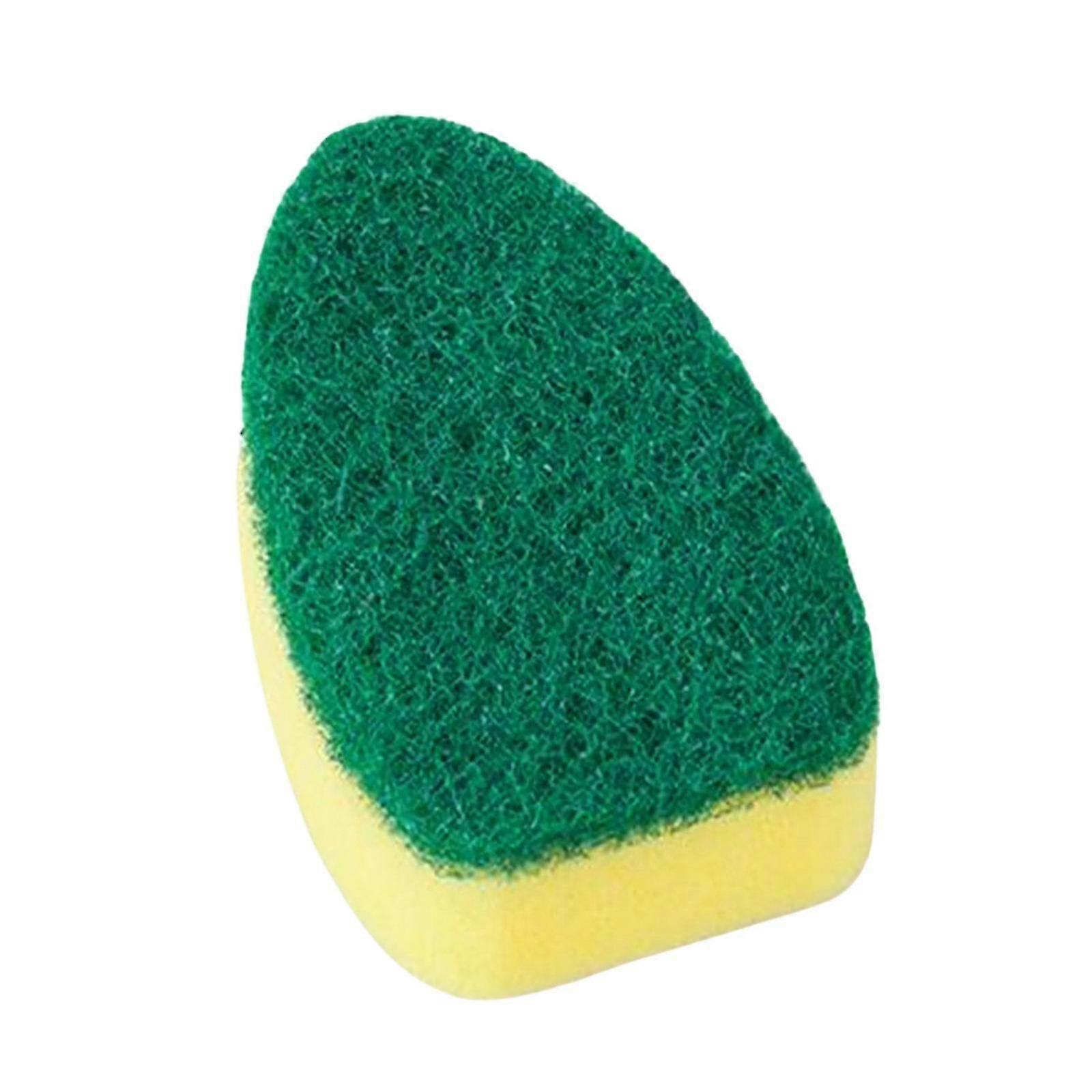 4Pc Dish Sponge Brush Heads for Kitchen Cleaning - Green
