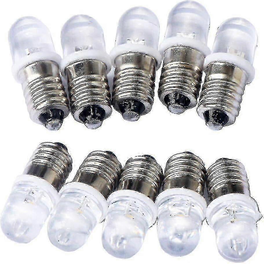 10 Pack E10 12V LED Bulb Warm White Spot Light Lamp