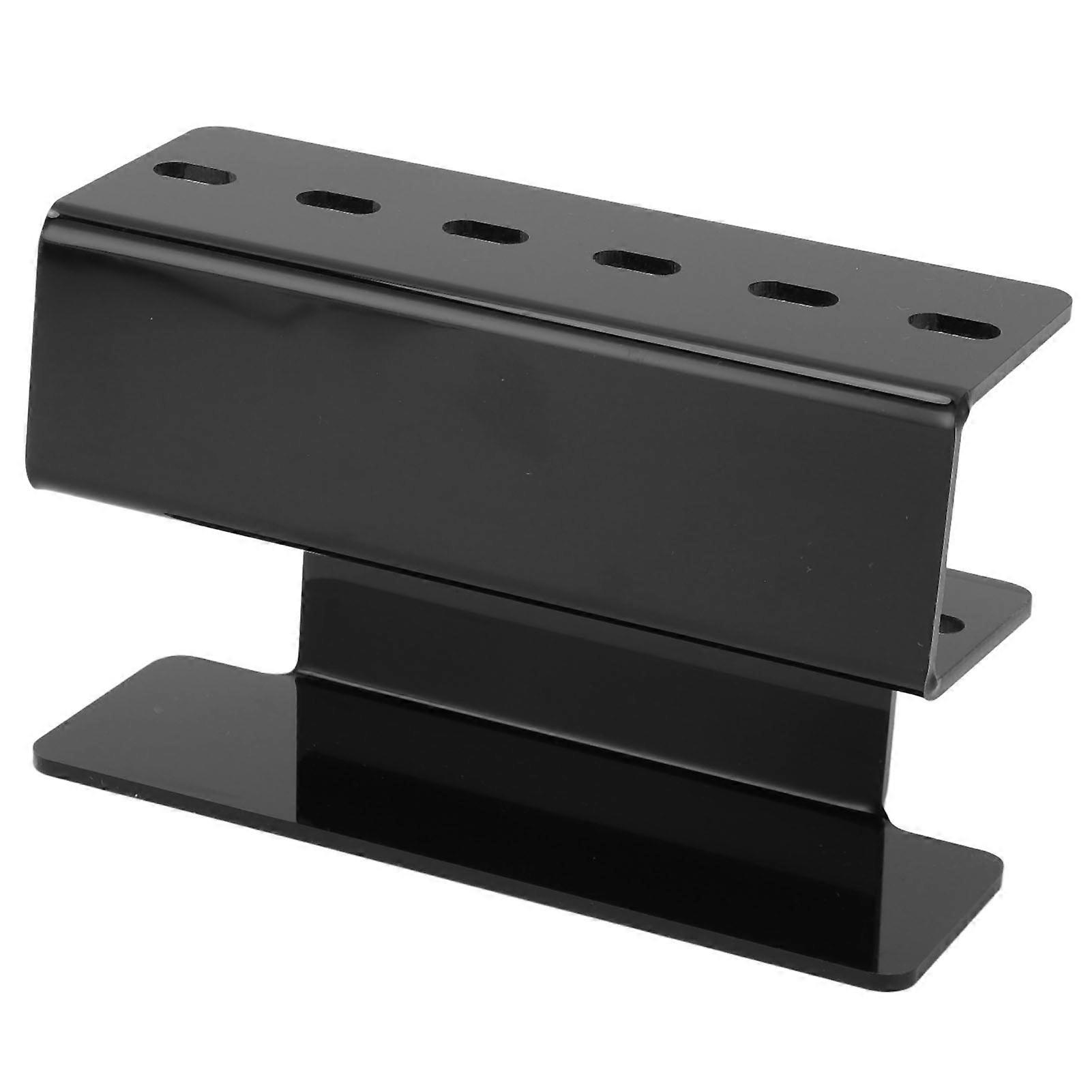 ピンセットホルダースタンド6穴大容量まつげエクステンションツール収納ラック美容院用ブラック