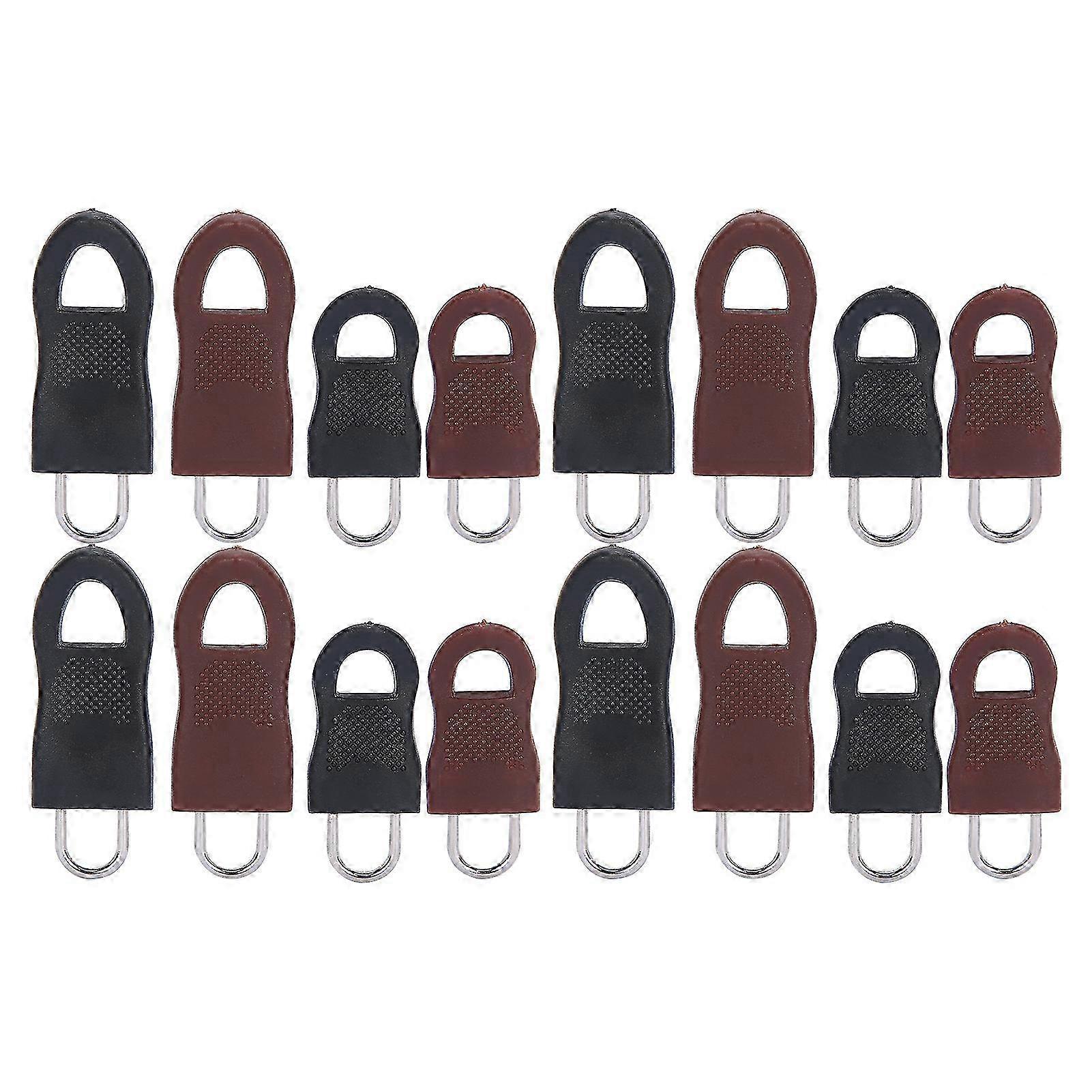 Universal Detachable Zipper Pull Tag Kit Alloy Rubber Fixer Puller Tab Replacement for Bag Backpack Cloth Jacket--