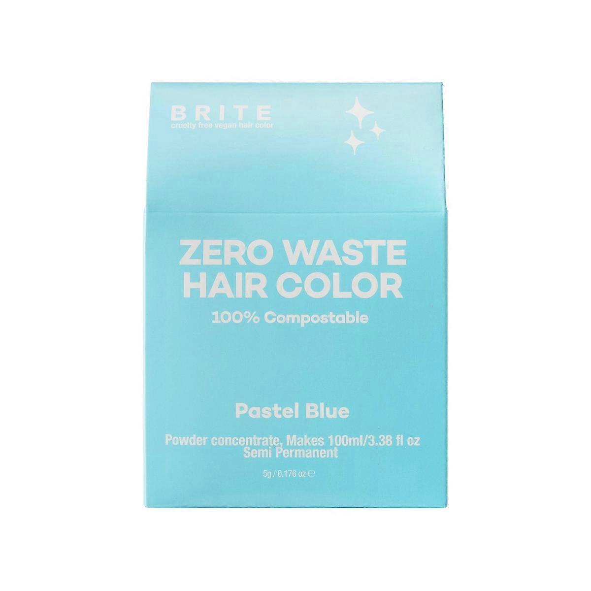 Brite Instant Color Zero Waste Temporary Hair Color, Pastel Blue - 0.176oz