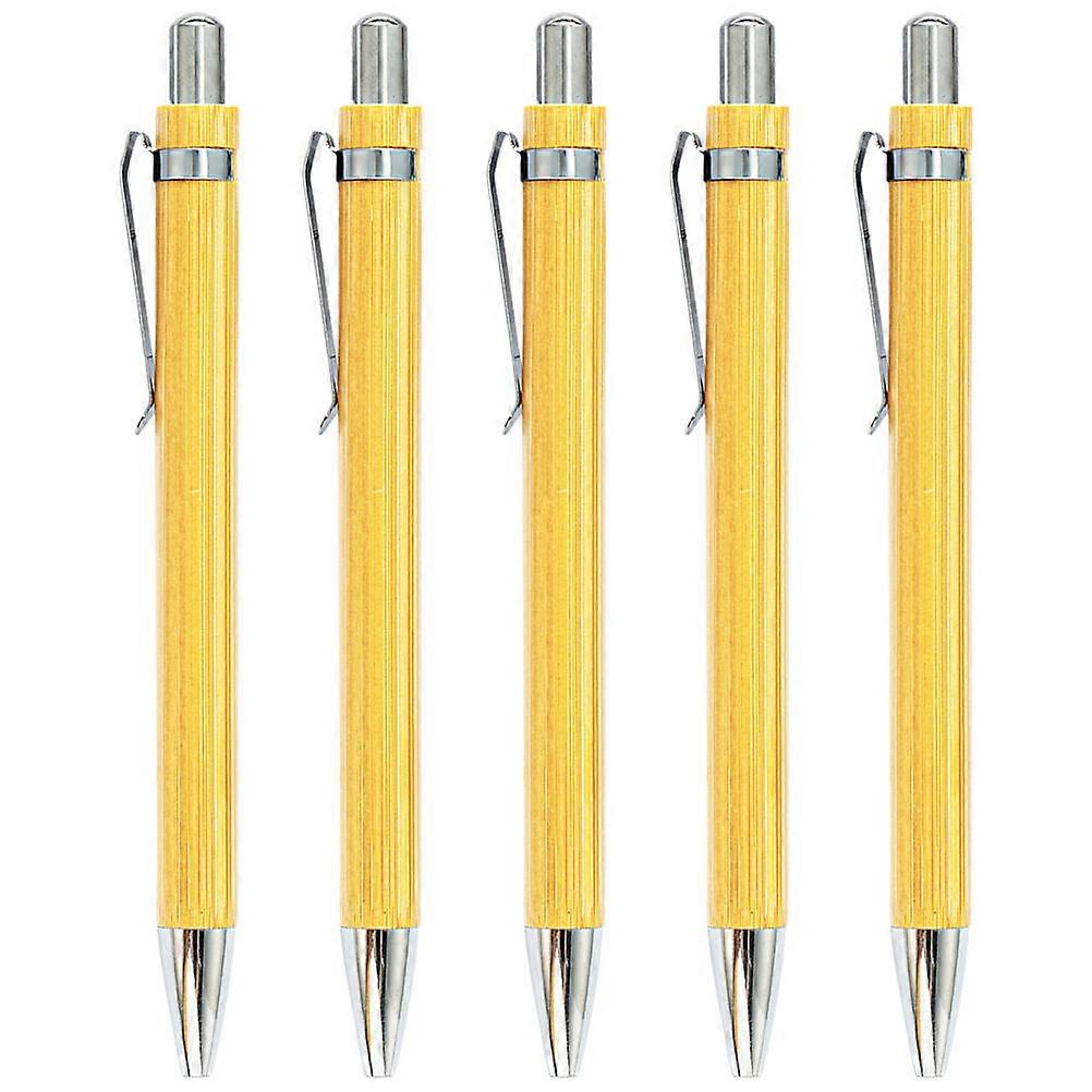 Creative Writing Pen Press Type Ballpoint Pen Sturdy Construction Office Supplies 5Pcs