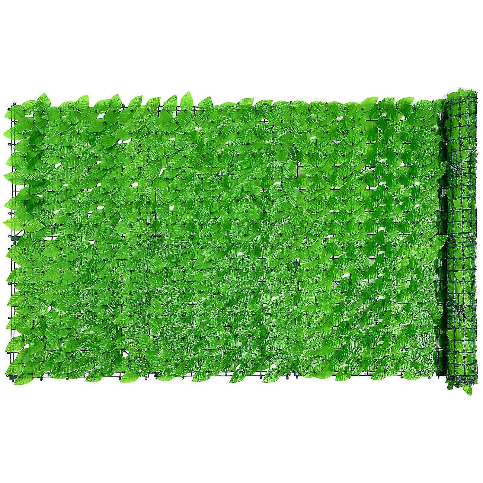Balcony Privacy Screen Leaves Artificial Hedge Decorative Fence Backyard Plastic Rectangular Mesh 1 Roll