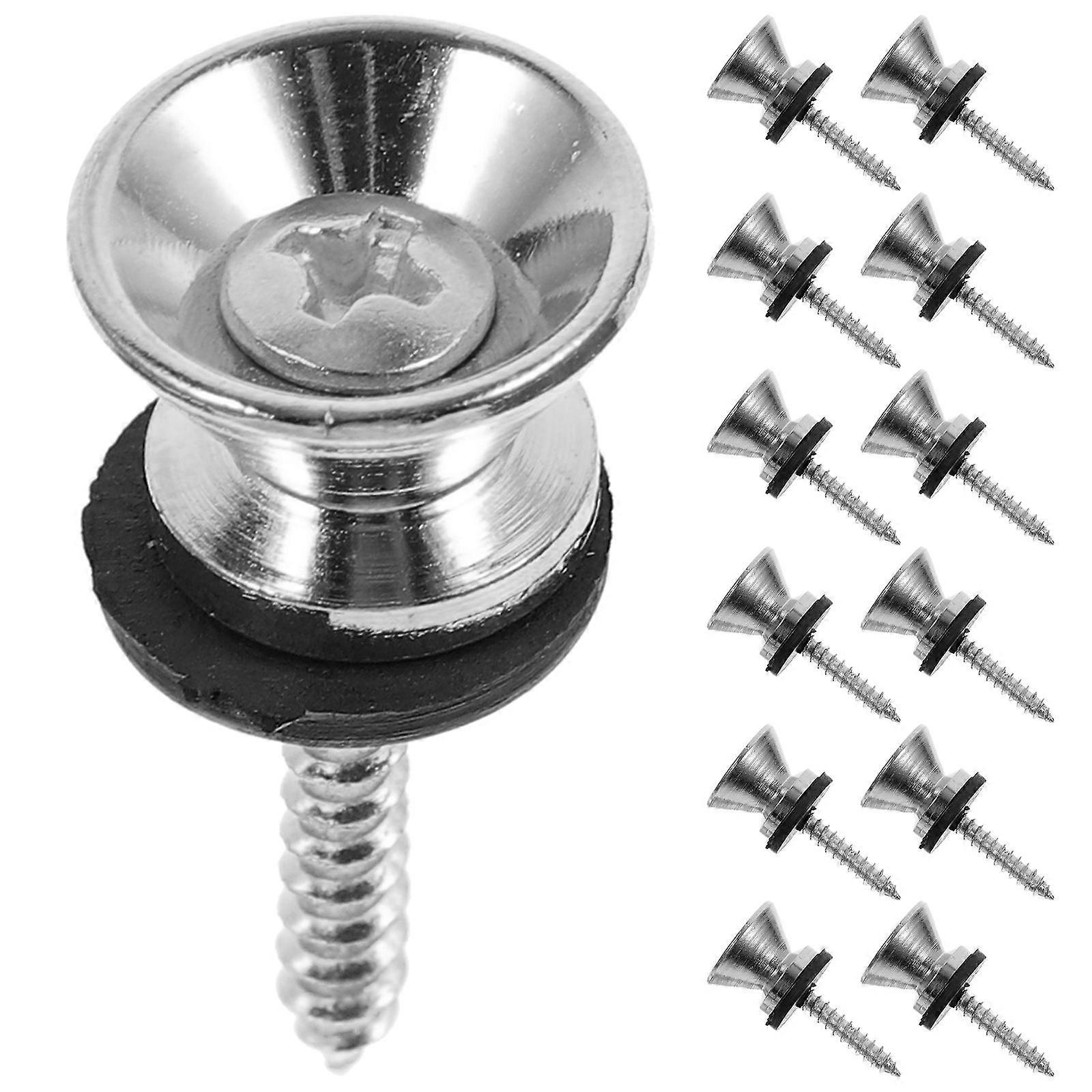 Guitar Non-skid Tail Nail Metal Guitar End Pins With Gasket Screw For Performance 20 Sets