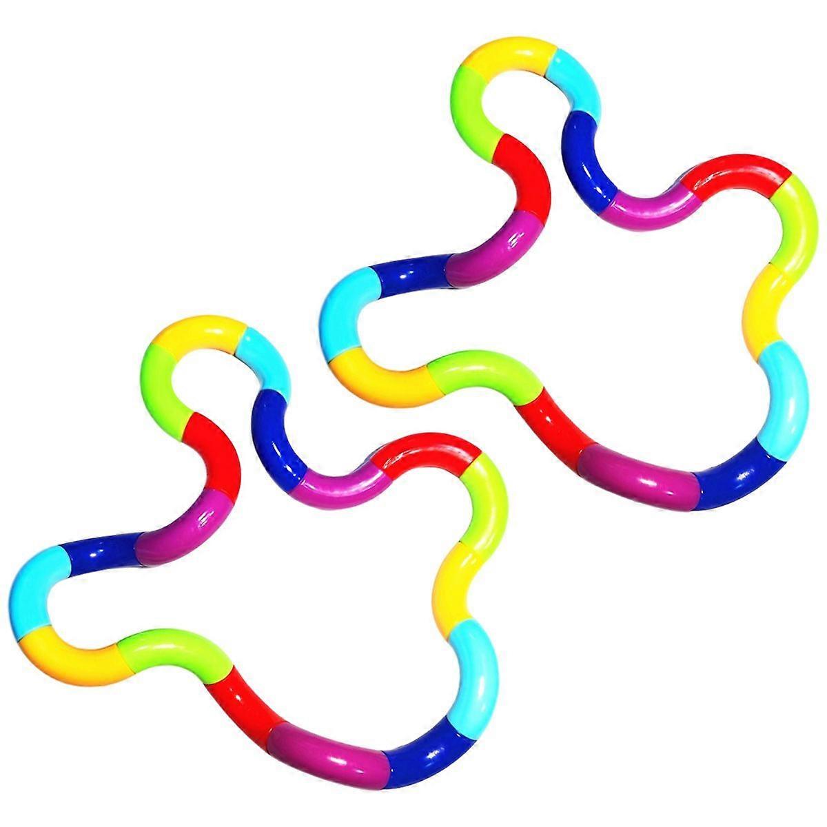 Case Pack Tangle Twist Fidget Leksak / Sensorisk Leksak YY Multicolor Multicolor