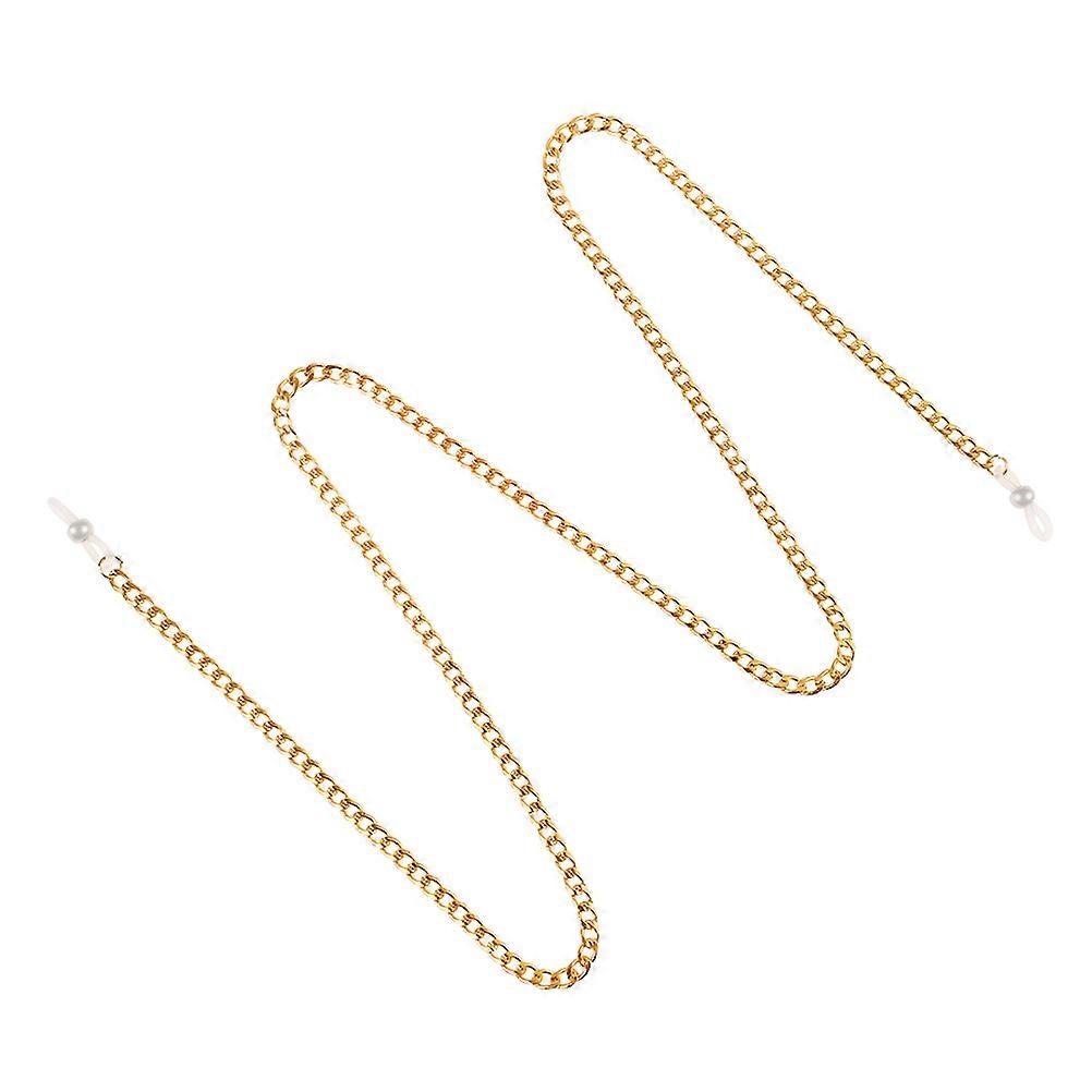 Adjustable Eyewear String Lanyard Retainer Golden Eyeglass Chain Fashion Glasses Holder Strap For Women Men 1Pack