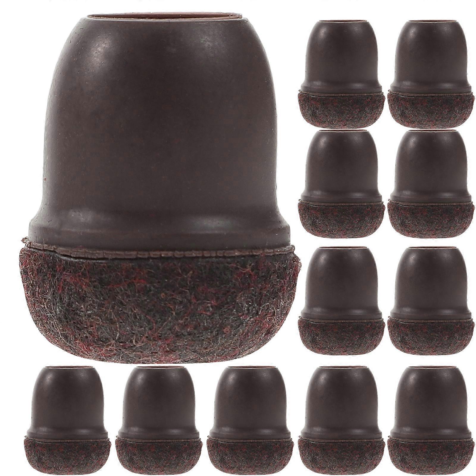 Chair Feet Caps Table Legs Hardwood Floor Furniture Protectors Felt Material 24Pcs Round Shape