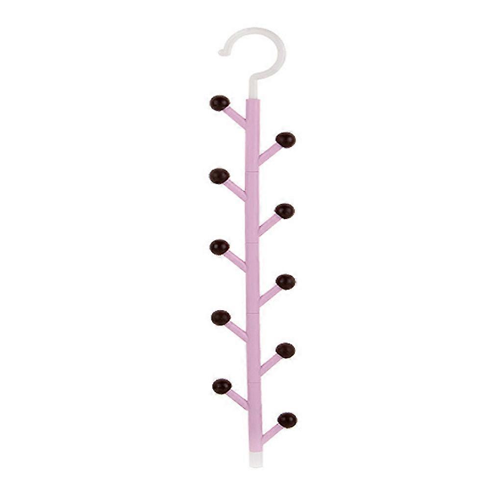Closet Accessory Organizers Rotating Hook Organizer Wardrobe Design Purple 1Pack