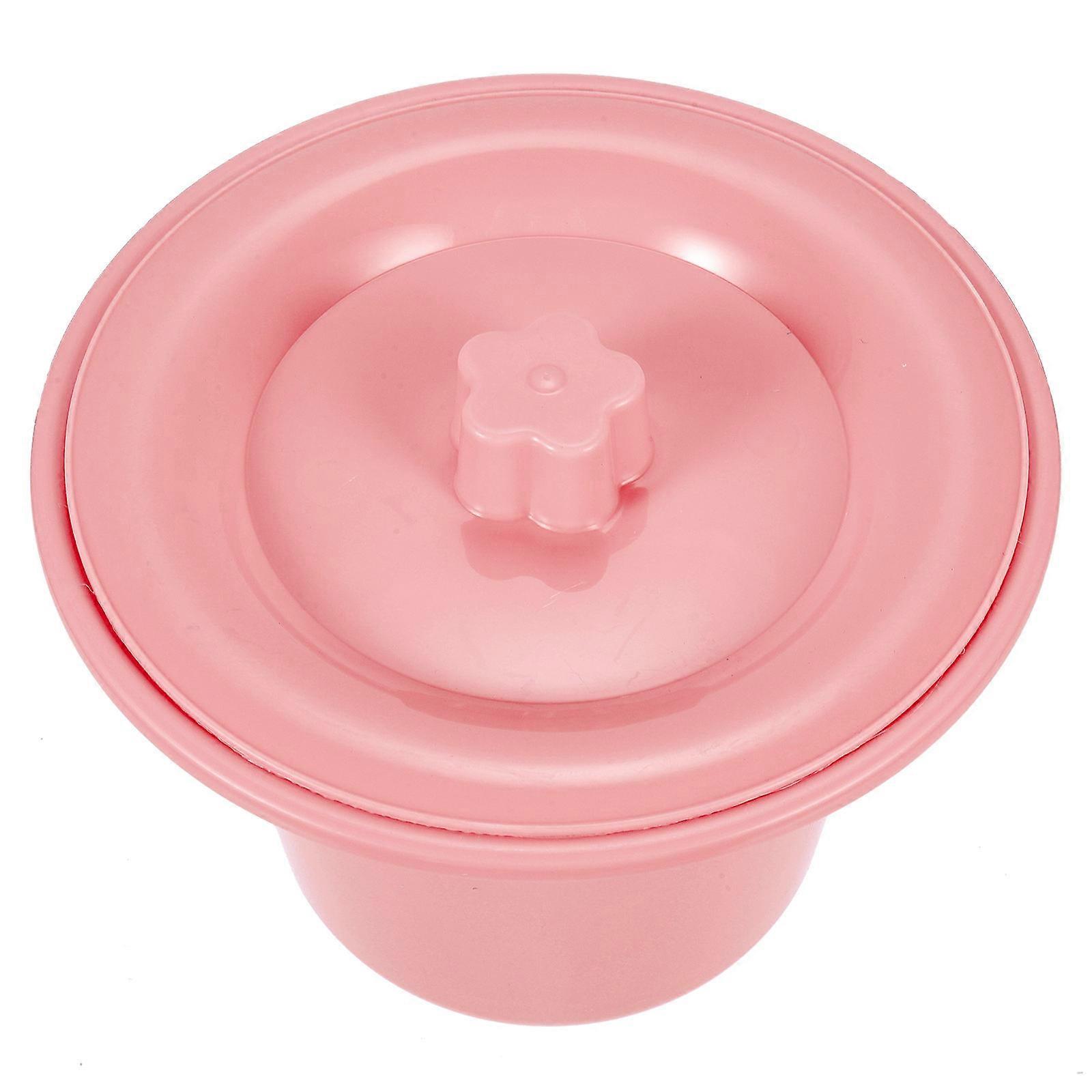 Outdoor Portable Urinal Bedside Potty Elderly Disabled Kids Home Use Car Travel Durable PP Material Covered Straight Bucket 9.04x9.04x7.07in 1Set