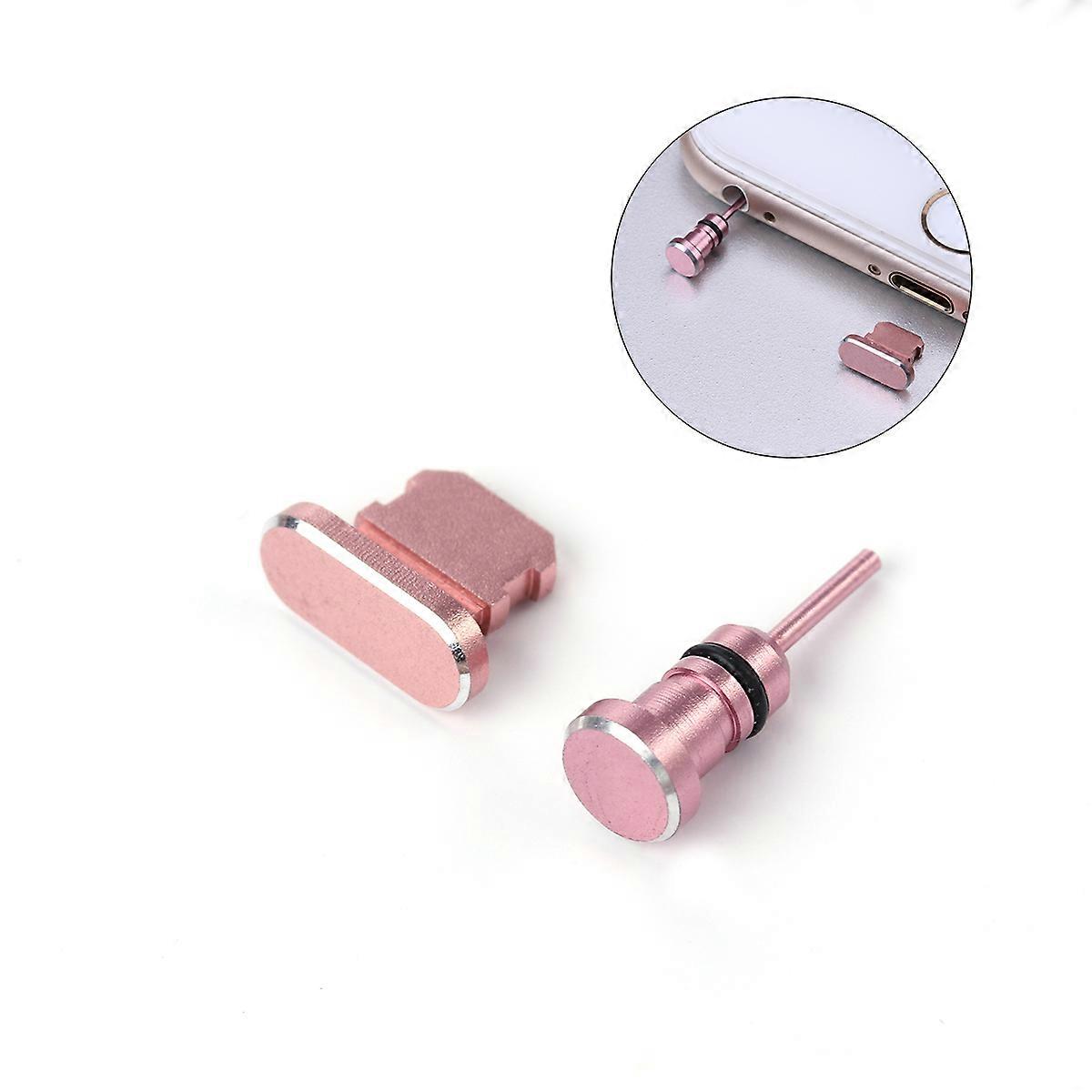 Earphone Jack Plug Earphone Jack Plug And Charging Port Plug General Users Sleek Minimal Metallic Design Protect From Grime 2Pcs