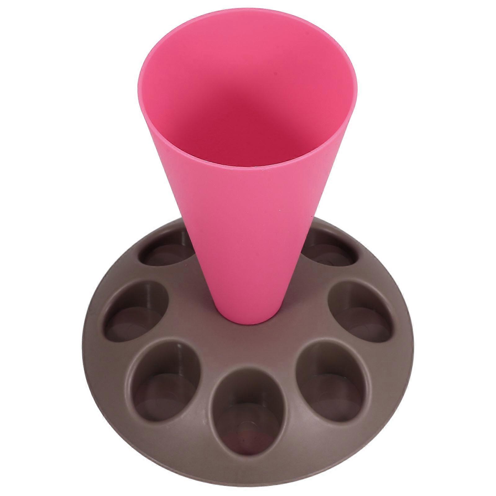 Pastry Bag Holder Stand with Nozzle Slots – Compact Cake Decorating Organizer for Baking and Icing Tools