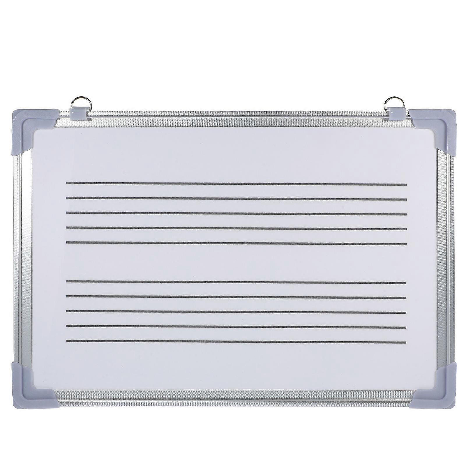 Double Sided Magnetic Erasable Music Staff Whiteboard for Note Practice, Portable Teaching Board for Students & Teachers