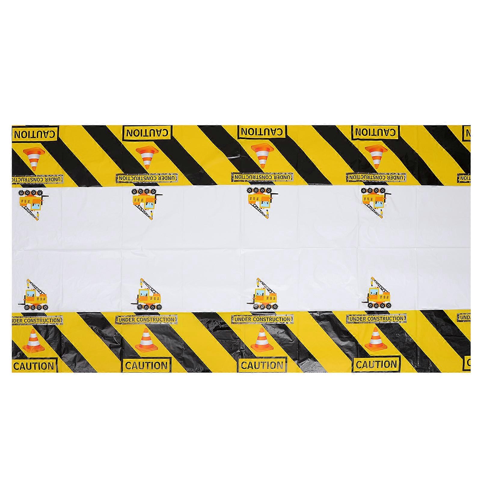 Party Plastic Table Cloth Cover Rectangular Printed Design for Birthday Party 220x130cm 1Pc