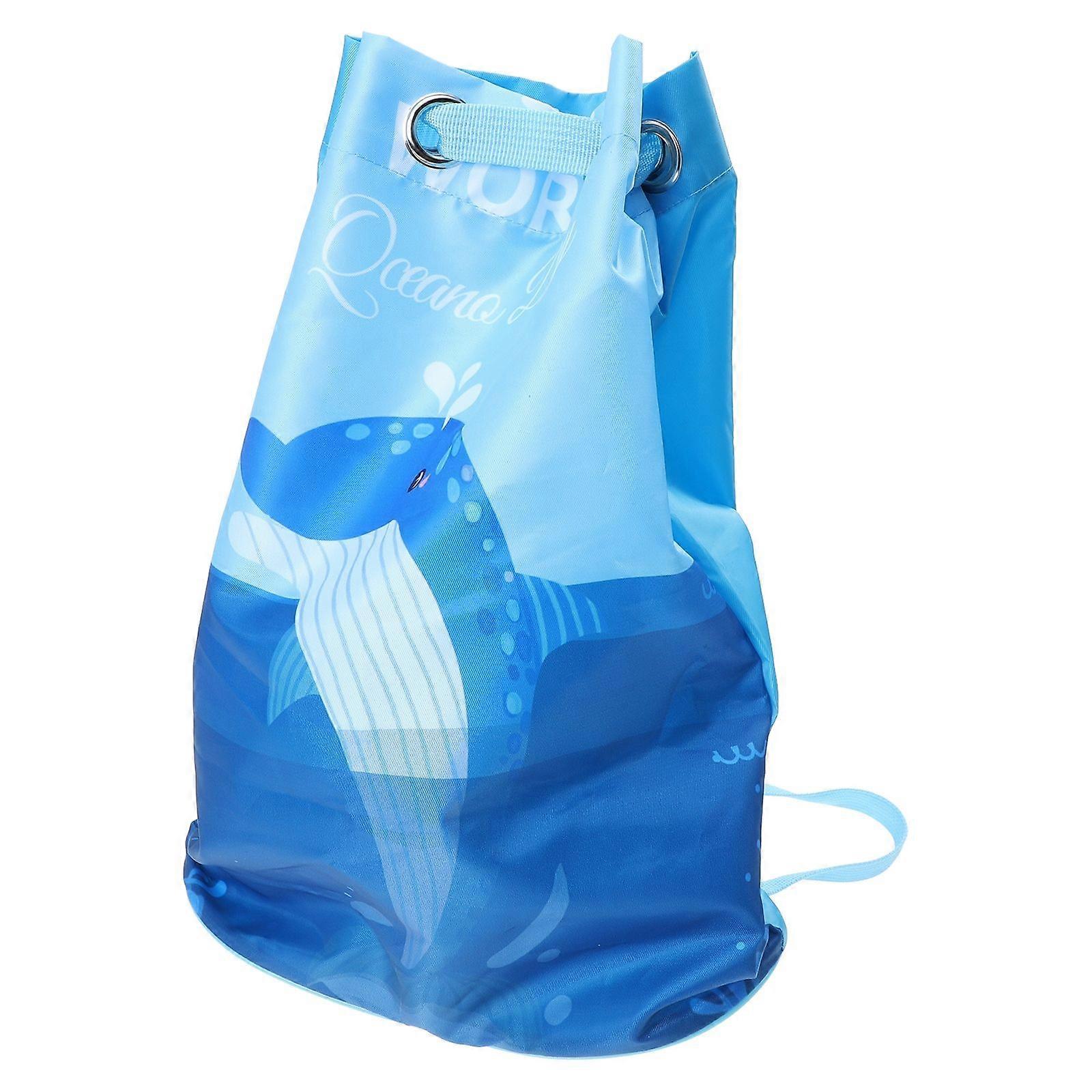 Kids Beach Bag Drawstring Backpack Waterproof for Swimming Pool Hotel 1Pack