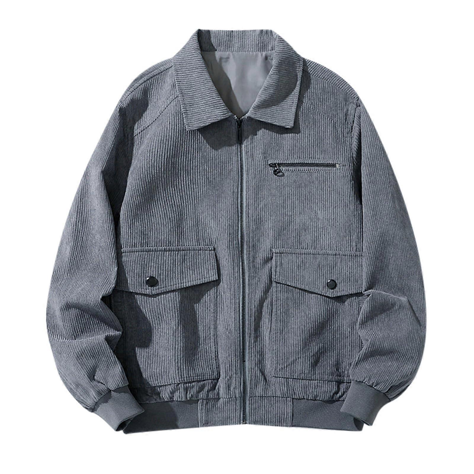 Jacket Men's Winter Thick Fleece Lining Parka 3 in 1 Functional A4Grey XXL