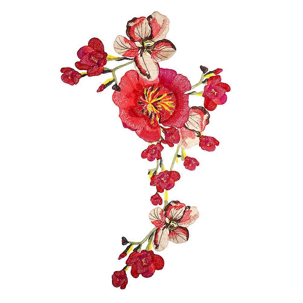 Sewing Fabric Appliques Flower Patch Polyester Simple Design Diy Craft Decoration 1Pcs