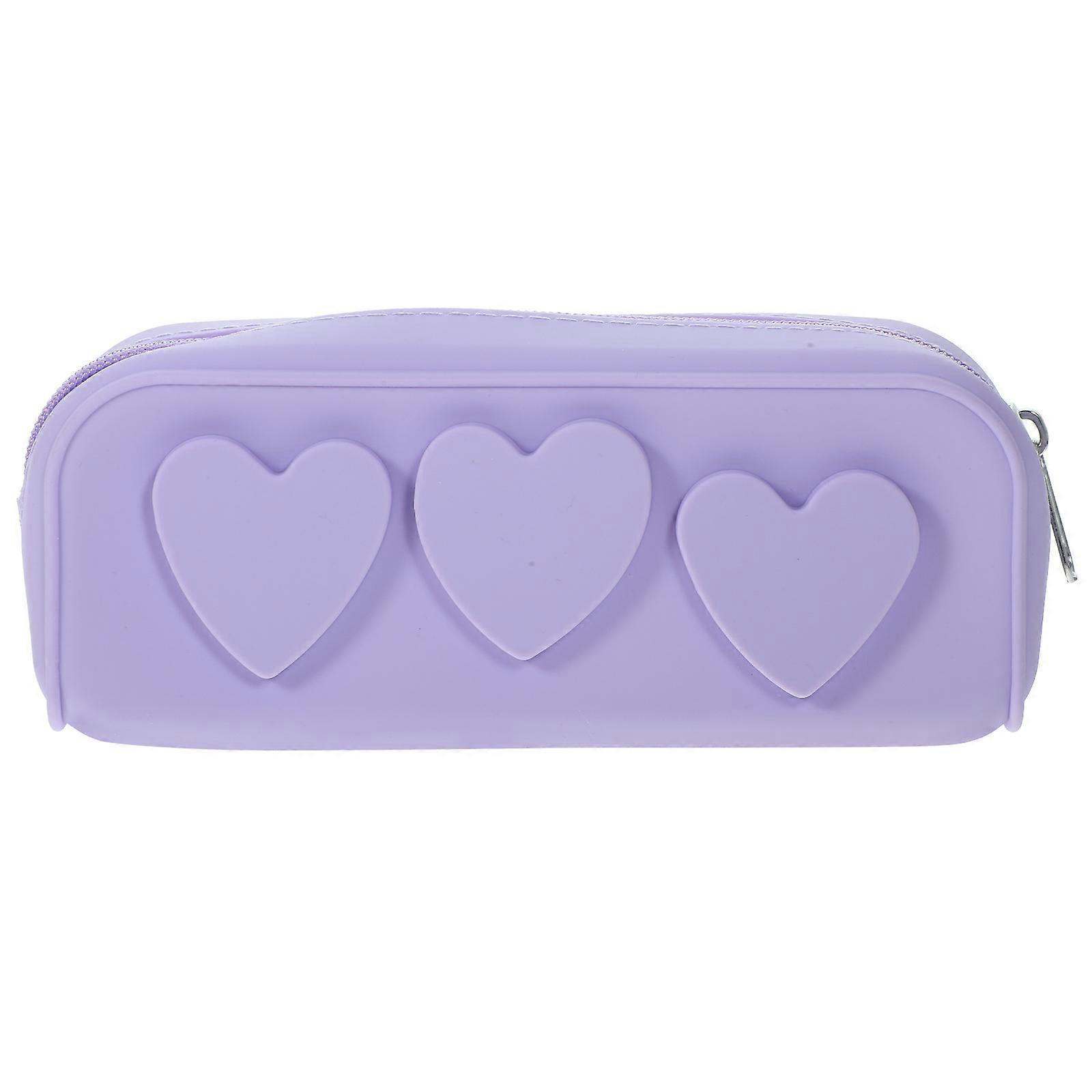 Silicone Makeup Brush Holder with Zipper Portable Travel Bag for Durable, Lightweight Cosmetic Storage for Everyday & On the Go Use