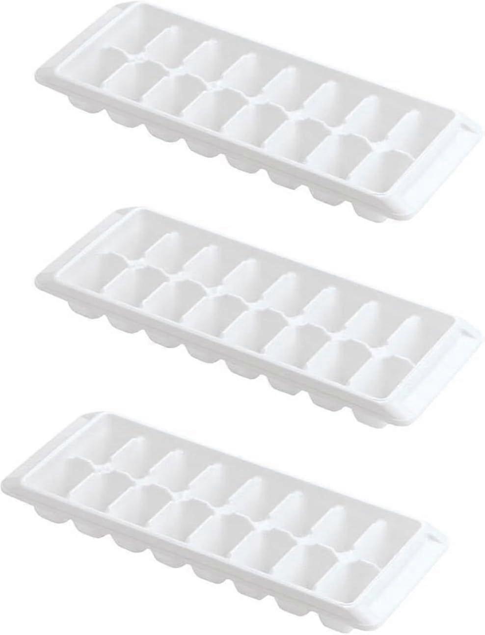 3-Pack White Ice Cube Tray for Kitchen, Chocolate & Candy