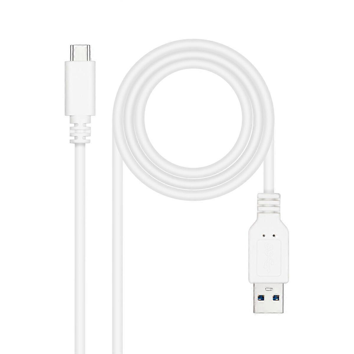 USB-C Cable NANOCABLE 10.01.4001-L150-W White 1,5 m