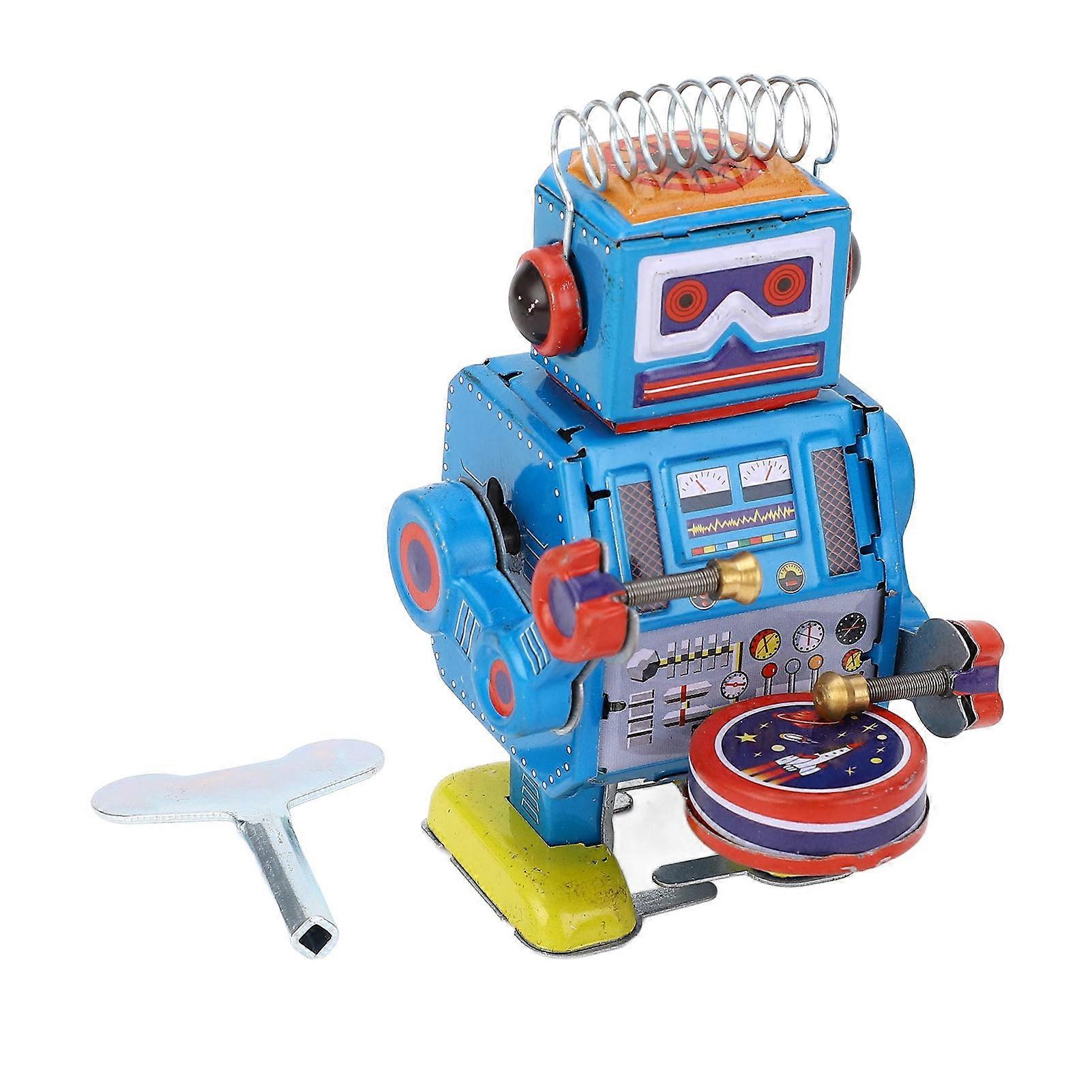 Creative Handmade Robot Mechanical Toy, Vintage Tin Toy for Adult Collection and Decoration